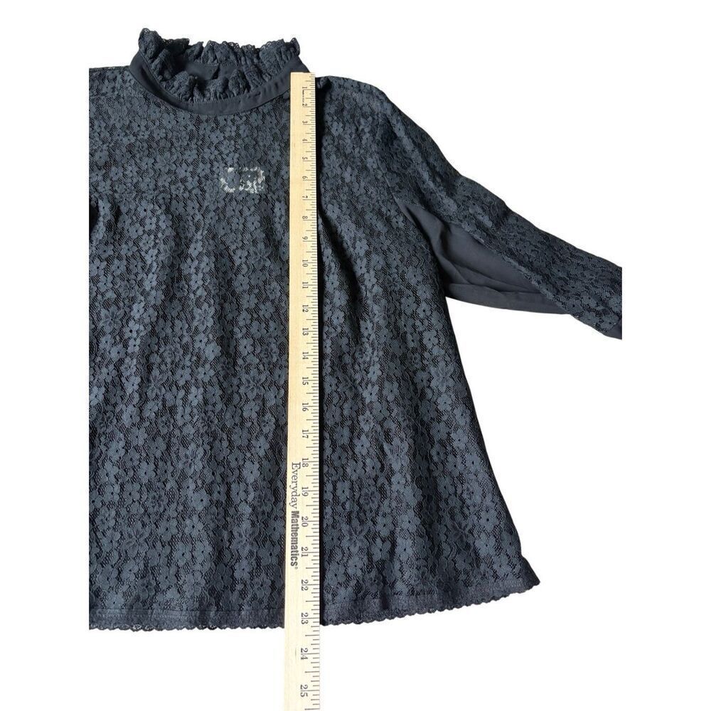 NEW TUCKERNUCK Black Lace Rosalee Blouse top size XL Floral - Picture 9 of 14